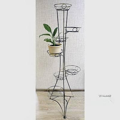 Подставка для цветов "Вышка Классика 7" медная