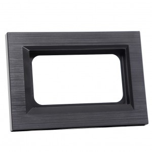 OVIVO Рамка СУ для 2-ой роз QUANTUM с земл., антрацит, 405-350000-266
