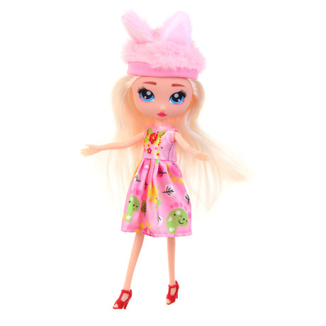 ИГРОЛЕНД Кукла в шапочке с ушками, PP, PVC, 7х5,5х25,5 см, 5 диз.