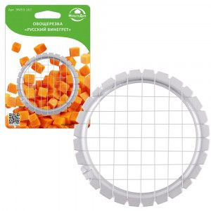 Овощерезка "Русский винегрет", d=8,5см, яч.8*8мм(кратность 6шт!!!)пластик, металл ЭМ53-162 Мультидом