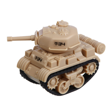 BY Русские Супергерои УВЗ Мини-конструктор Танк Т-34, 13,5*16,5*6,5 см., ABS