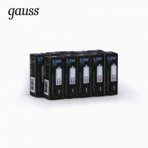 Gauss лампа G4 220V 3.5W(260lm) 4100 4K 50x14 стекло 107807203