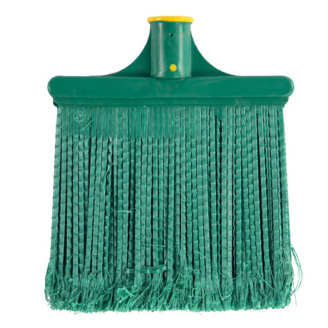 Метла полипропиленовая, 240 х 160 мм, плоская распушенная, без черенка, Сибртех