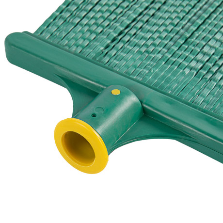 Метла полипропиленовая, 240 х 160 мм, плоская распушенная, без черенка, Сибртех