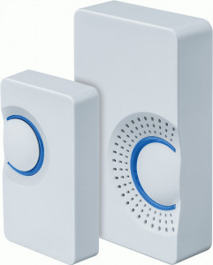 Navigator звонок беспроводной 100м, 36 мелодий (2хR03) белый IP20 NDB-A-DC03-1V1-WH 61696