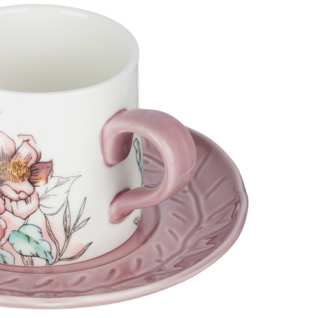 Набор чайный 2 пр., 180мл, MILLIMI, Сирень, фарфор