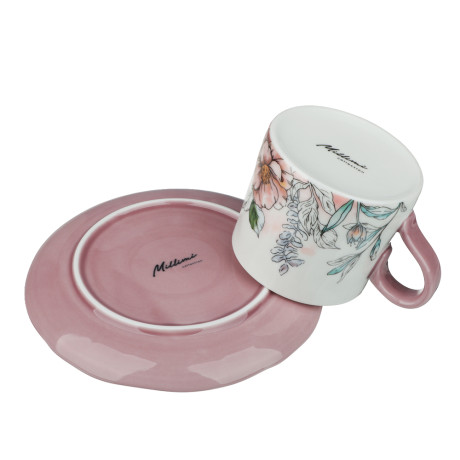 Набор чайный 2 пр., 180мл, MILLIMI, Сирень, фарфор