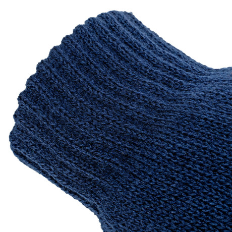 Перчатки трикотажные, акрил, двойные, синий, двойная манжета Сибртех