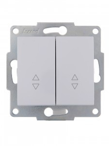 Lezard KARINA мех. выкл. СУ 2 кл. 10А (проходн.) бел. (корп. ABS) 707-0288-106