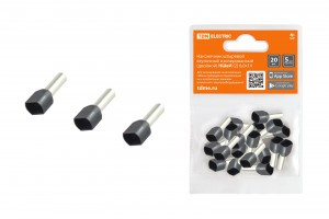 TDM наконечник-гильза втулочный изолир. НШВИ(2) 6,0х14 Черный (уп.20шт, цена за уп) SQ0568-0058