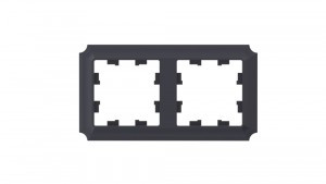 Systeme Electric AtlasDesign ANTIQUE рамка СУ 2 мест. КАРБОН ATN101002 (5!)