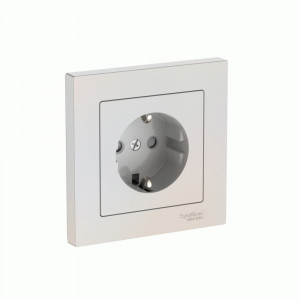 Systeme Electric ATLASDESIGN роз. СУ 1 мест. (земля) штор, 16А (автоклеммы) ЖЕМЧУГ ATN000444S (10!)