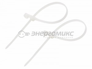 REXANT хомут нейлоновый 200x4,3 (уп. 100шт., цена за уп.), белый 07-0204