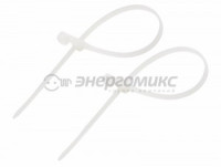 REXANT хомут нейлоновый 200x4,3 (уп. 100шт., цена за уп.), белый 07-0204