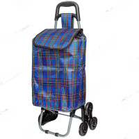 Сумка-тележка 20кг NA1016-3 Синяя клетка х10