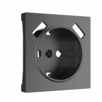 Werkel накладка для роз. USB СУ 1 мест. (графит рифленый) WL04-USB-CP a050746