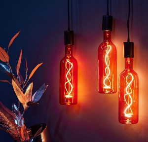 Uniel SOHO декор. E27 5W(400lm) красная колба 80x310 LED-SF21-5W/SOHO/E27/CW RED GLS77RD