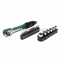 REXANT Набор головок и бит с ключом-трещоткой 17 предметов, 12-6070