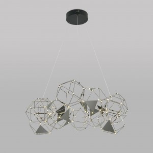 Eurosvet св-к св/д подвес. 55W 5173lm 4000K 930х850х2000 чер. жемчуг Uma Умный дом 90369/12 a065033