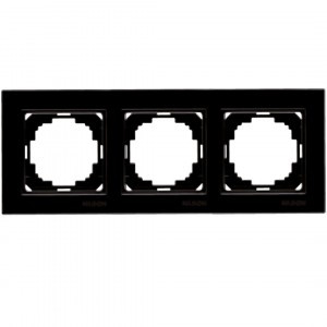 Nilson рамка 4 мест. ALEGRA  черный глянец 25220094