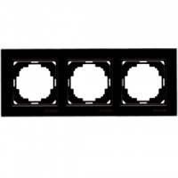 Nilson рамка 4 мест. ALEGRA  черный глянец 25220094