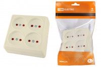 TDM Ладога роз. ОУ 4 мест. 10А сл. кость (шторки) (6!) SQ1801-0221