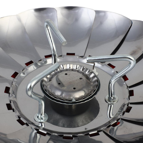 Плитка газ. к бал. с цанг. захватом тм ЕРМАК, портативная, с лепестками, малая