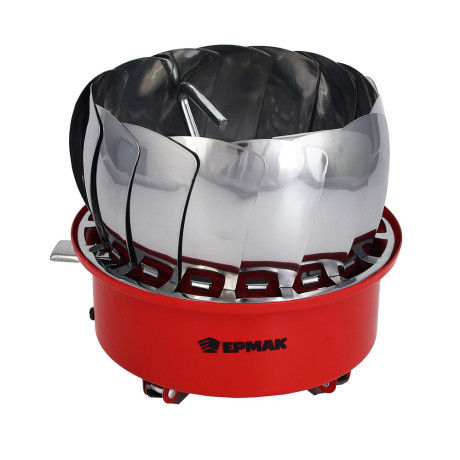 Плитка газ. к бал. с цанг. захватом тм ЕРМАК, портативная, с лепестками, малая