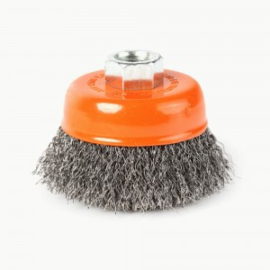 PATRIOT Щетка EDGE byчашеобразная 125ммХМ14 гофрированная проволока, 813010004