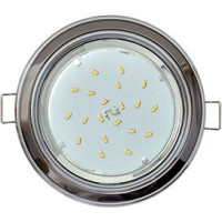 Ecola GX53 H4 св-к  2 цв.Хром-черный хром-хром 38x106 FJ53H4ECB (10!)