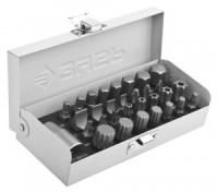 Набор ЗУБР Биты &quot;ЭКСПЕРТ&quot; специальные в металлическом боксе, PH, SL, HEX, TORX, SPLINE, 32 предмета