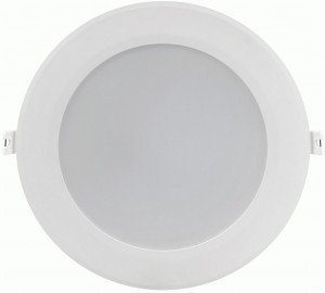 IEK св-к св/д даунлайт ДВО 1716 белый круг 18W(1530lm) 6500К 6K IP40 195x32 LDVO0-1716-18-6500-K01