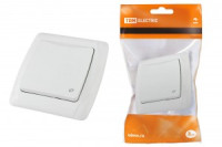 TDM Онега роз. СУ 1 мест 16А белая (земля, шторки, крышка) (10!) SQ1805-0014