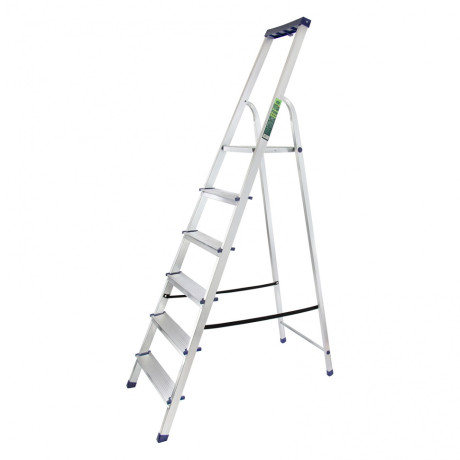 Стремянка алюминиевая с органайзером " Универсал", 6 ступеней, Сибртех