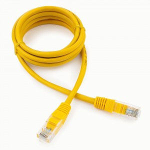 Cablexpert патч-корд медный UTP cat5e, 1,5м, литой, многожильный (желтый)