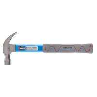 Молоток-гвоздодер 370 г, фибергласовая обрезиненная рукоятка, алюминиевая защита Барс