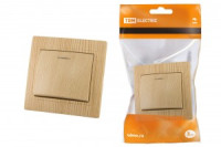 TDM Таймыр выкл. СУ 1 кл. 10А сосна (керам. осн., инд) (10!) SQ1814-0204