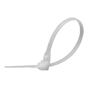 STEKKER Хомут пластик. (нейлон) многоразовый 4x150мм белый (100шт) NYCT40-150 39081