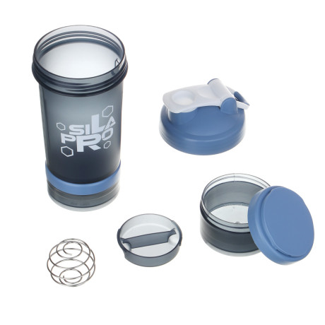 SILAPRO Шейкер спортивный 3 в 1, 500 мл, 26х8см, PC, 4 цвета