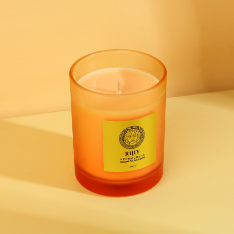 Рыжий Свеча ароматическая в подсвечнике, 190 гр, аромат 1