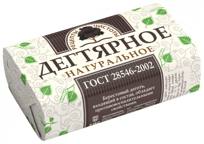 Мыло дегтярное, 90 г, НМЖК