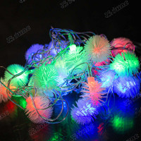 Гирлянда LED NLXD- 8 18 ламп прозрачный провод снежок