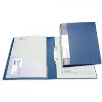 Папка 2 кольца BRAUBERG &quot;Contract&quot;, 35мм, синяя, до 180 листов, 0,9мм