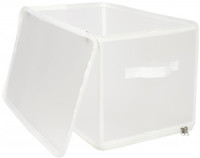 Короб для хранения, 52x30x30 см, полипропилен, прозр. на молнии, 19368,  Zip-box, Еврогарант