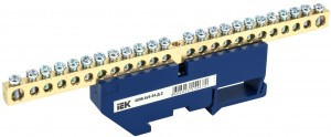 IEK шина N "Ноль" (нул.) на DIN-изол ШНИ-6х9-24-Д-С