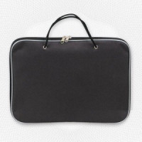 Папка на молнии с ручками офисн. А4 черная, нейлон 85-41 Россия 50485