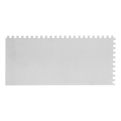 Гладилка стальная, 280 х 130 мм, зеркальная полировка, пластмассовая ручка, зуб 6 х 6 мм Matrix