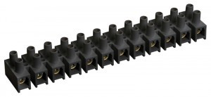 IEK зажим винтовой ЗВИ-20 негорюч. полистирол 4-10мм2 (2 шт/блистер)  черные