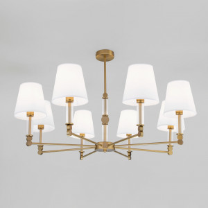 Eurosvet люстра 8x40W E14 900х900х550 мет белый/латунь Conso 60145/8 Умный дом a061951