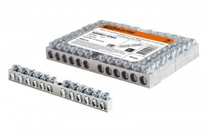 TDM Шина "N" нулевая 6х9мм 12/1 (12 групп/крепеж по центру) никелированная (10!) SQ0801-0305